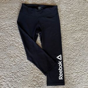 Like New Black Reebok Athletic Capris